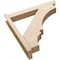 Ekena Millwork 6-in W x 36-in D x 36-in H Balboa Slat Rough Cedar Woodgrain TimberThane Outlooker, Primed Tan OUTUR060X36X36BOA24RCPR - alternate 2